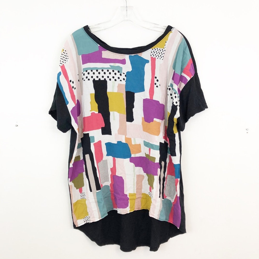 ✨FINAL SALE Anthropologie Abstract Print Top (B3)